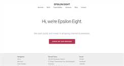 Desktop Screenshot of epsiloneight.com