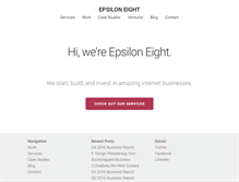 Tablet Screenshot of epsiloneight.com